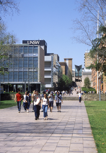 オーストラリアの大学のキャンパス風景