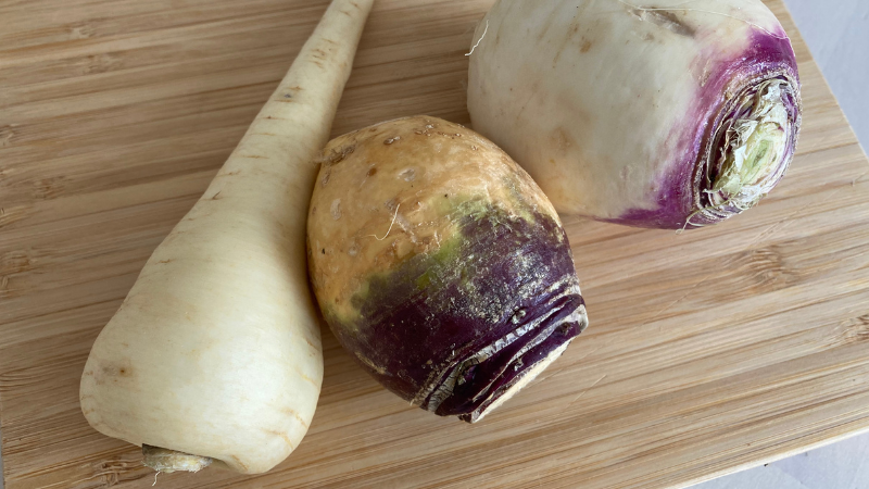 parsnip、swede、turnip